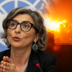 Francesca Albanese, relatrice speciale delle Nazioni Unite per i Territori Palestinesi a Ginevra