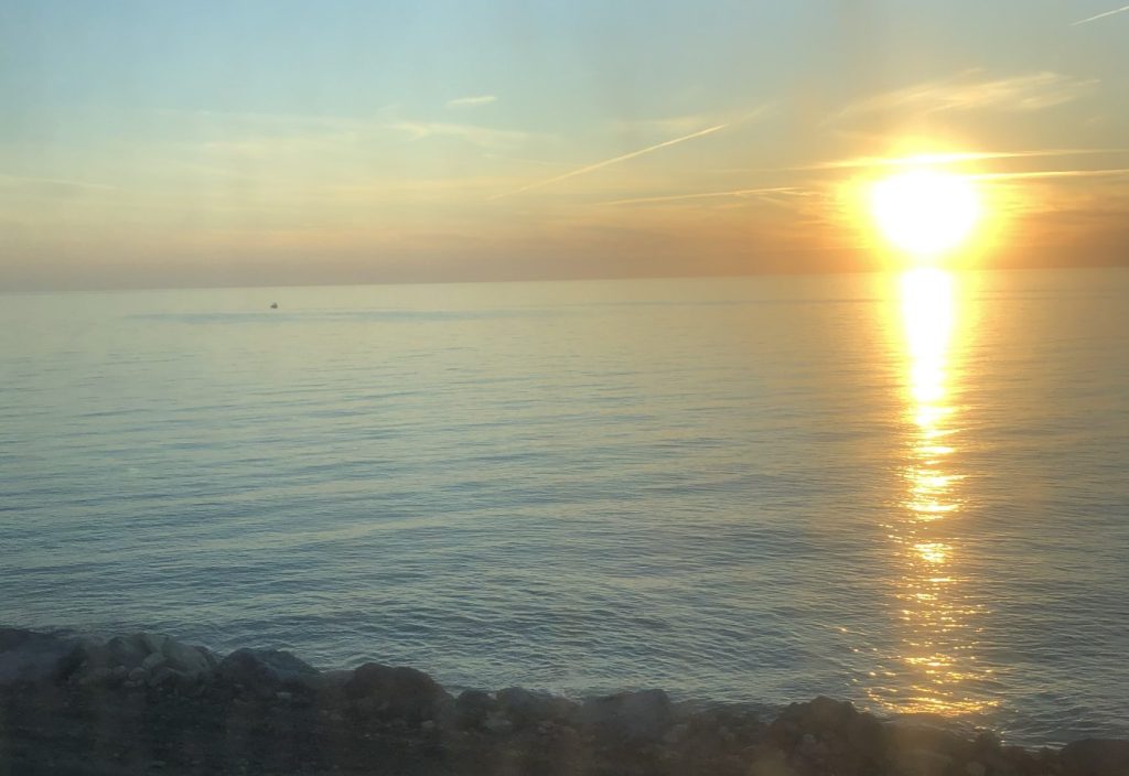 Tramonto con bel tempo