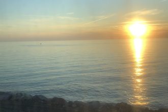 Tramonto con bel tempo