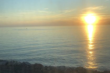 Tramonto con bel tempo