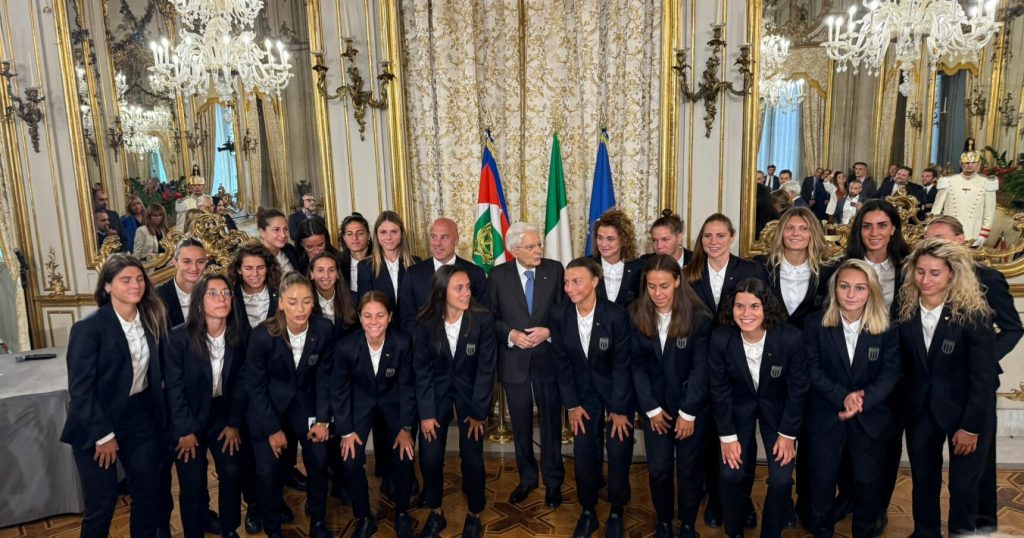 Nazionale femminile ricevuta al Quirinale