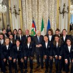 Nazionale femminile ricevuta al Quirinale