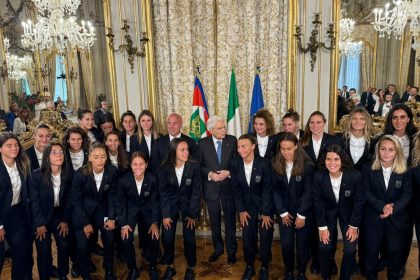 Nazionale femminile ricevuta al Quirinale