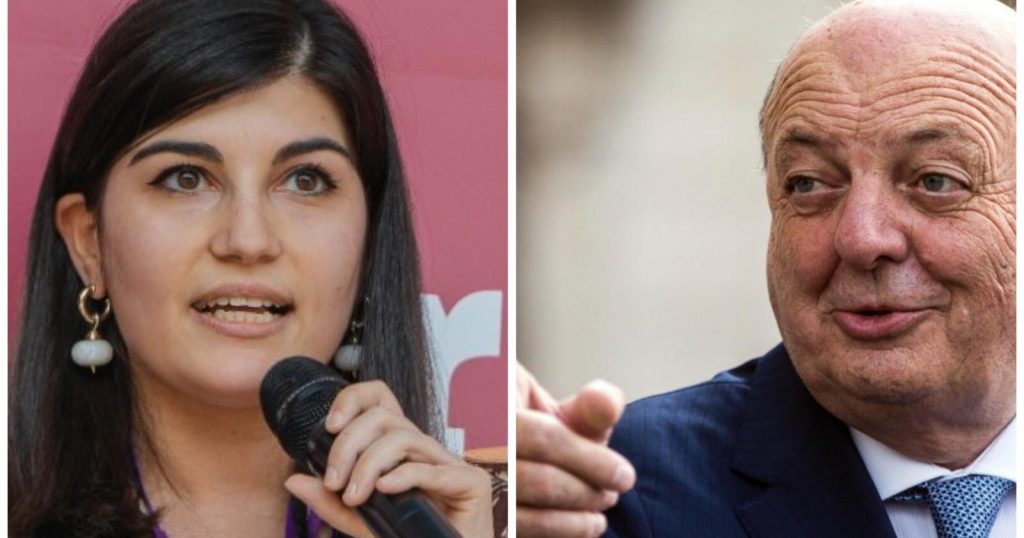 La giornalista Vanessa Ricciardi e il ministro dell'Ambiente Gilberto Pichetto Fratin