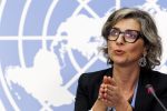 Francesca Albanese, relatrice speciale delle Nazioni Unite per i Territori Palestinesi a Ginevra