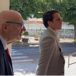 Ciro Grillo e l'avvocato Andrea Vernazza