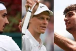 Da sinistra: Lorenzo Sonego, Jannik Sinner e Flavio Cobolli