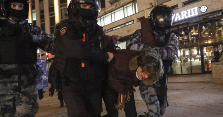 Un oppositore del governo di Putin arrestato a Mosca