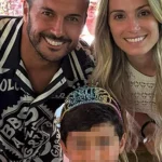 Pedro Rodigruez Ledesma con il figlio che compie 8 anni