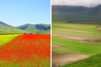 Due esempi della Fioritura a Castelluccio di Norcio