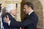 Il presidente Mattarella e il presidente francese Macron