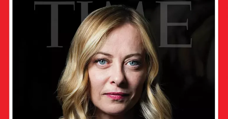 Giorgia meloni su copertina Time