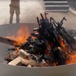 Le armi deposte dai combattenti del PKK