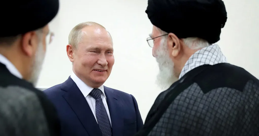 Putin e l'incontro con l’ayatollah Ali Khamenei (2022)