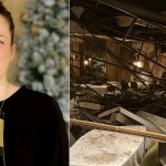 Mara Severin e le macerie del ristorante Essenza di Terracina