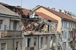 La palazzina crollata in via Nizza 189 a Torino