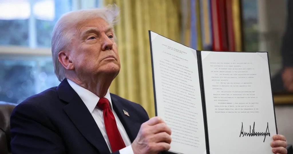 Donald Trump e le lettere con i dazi