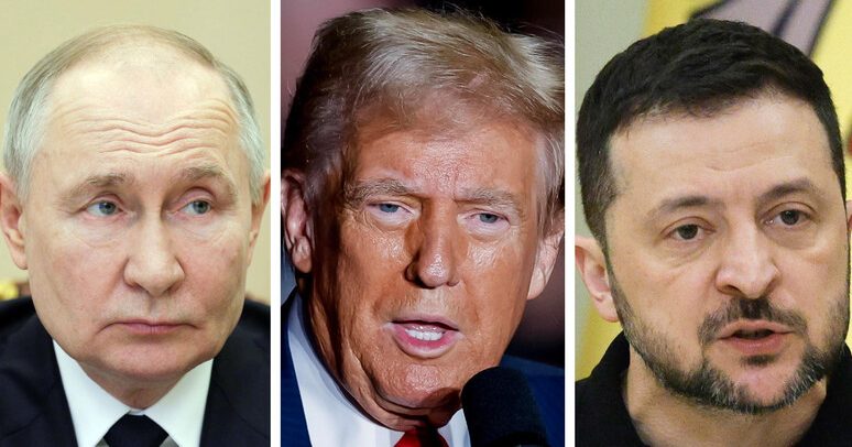 Putin, Trump e Zelensky