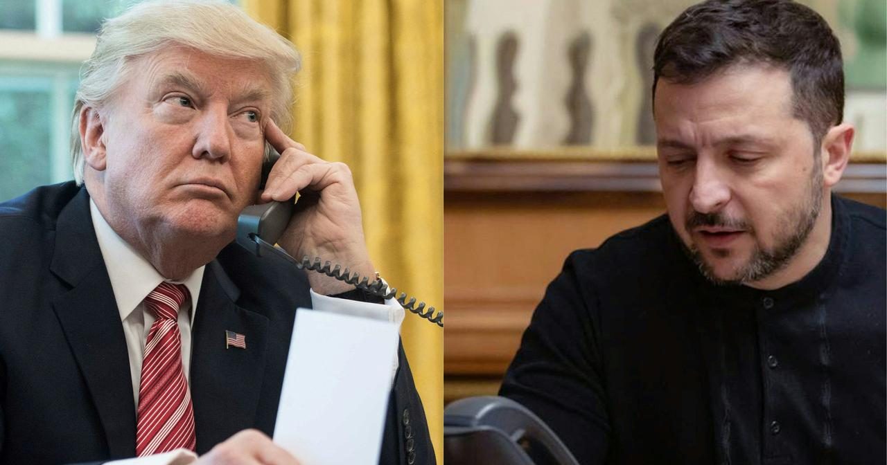 Il presidente Usa Donald Trump e l'omonimo ucraino, Volodymyr Zelensky