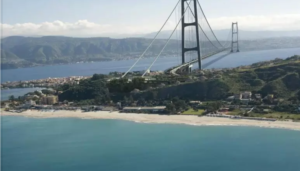 Ponte Stretto Messina render
