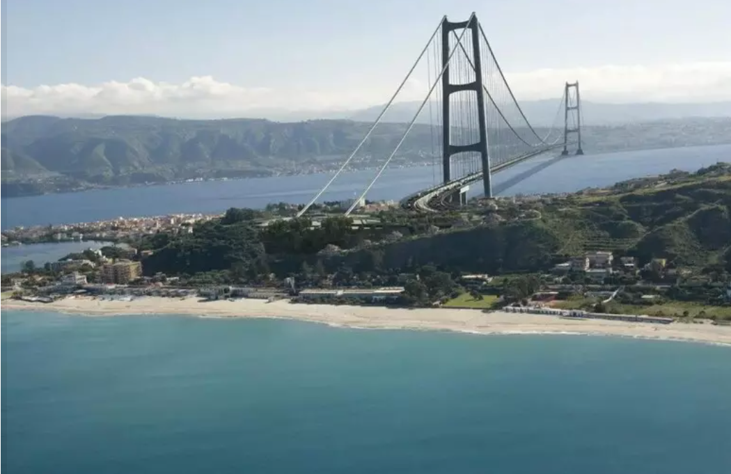 Ponte Stretto Messina render