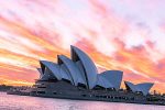 Un'immagine della città di Sydney all'alba
