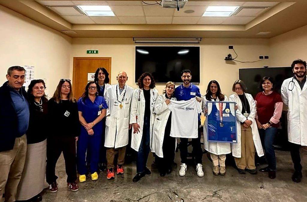 Atleta trapiantato consegna all’Ismett di Palermo la medaglia vinta ai mondiali