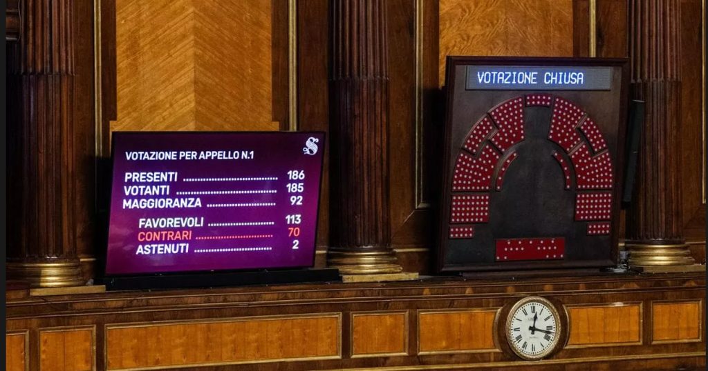 voti manovra al senato