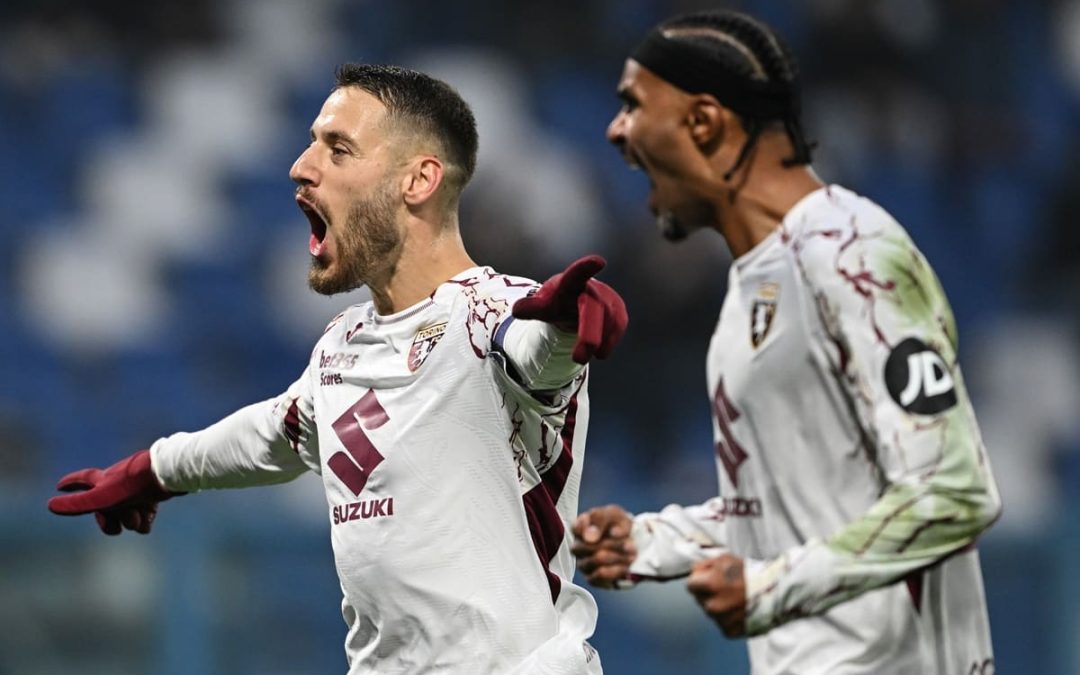 Il Torino espugna il Mapei Stadium grazie a un rigore di Vlasic, Sassuolo sconfitto 0-1