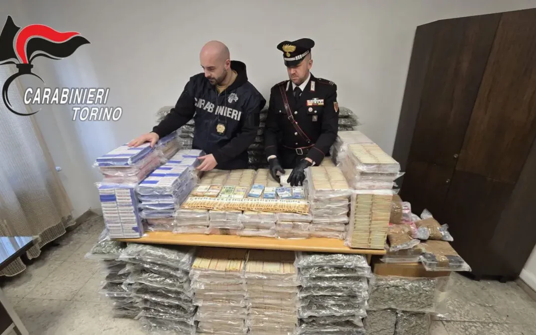 Sequestrata nel Torinese quasi mezza tonnellata di droga, tre arresti