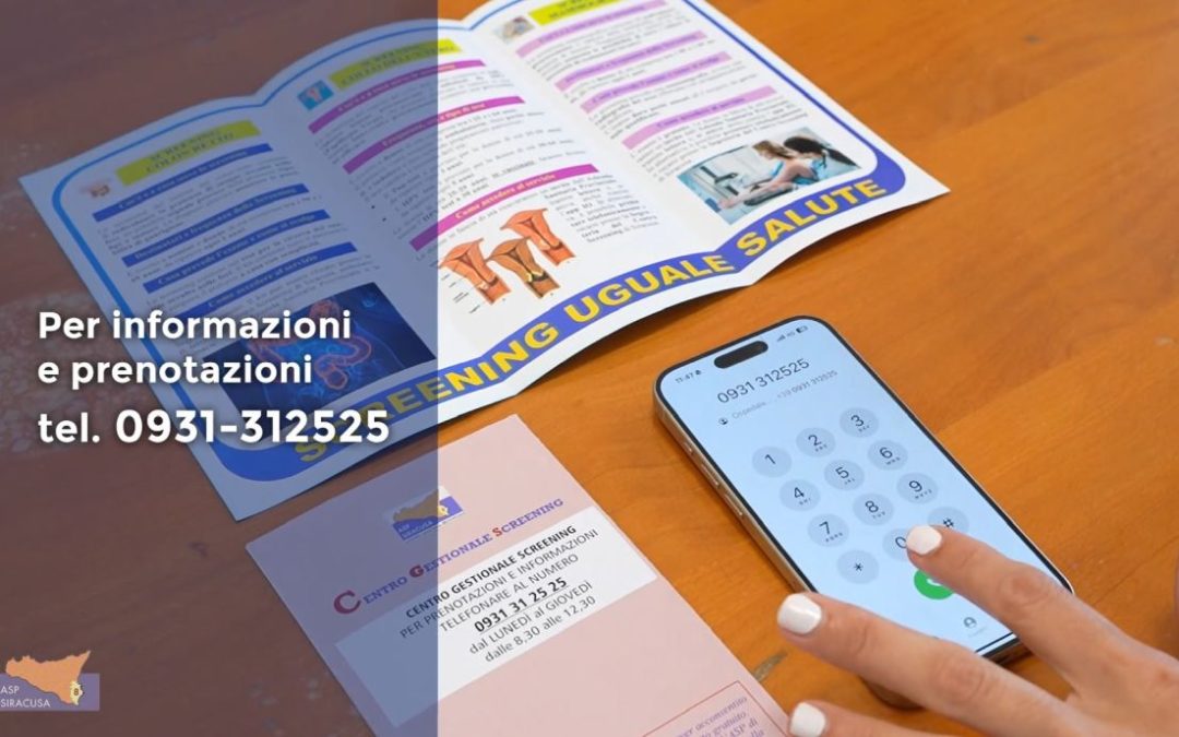 Screening oncologici, nel 2025 più adesioni all’Asp di Siracusa