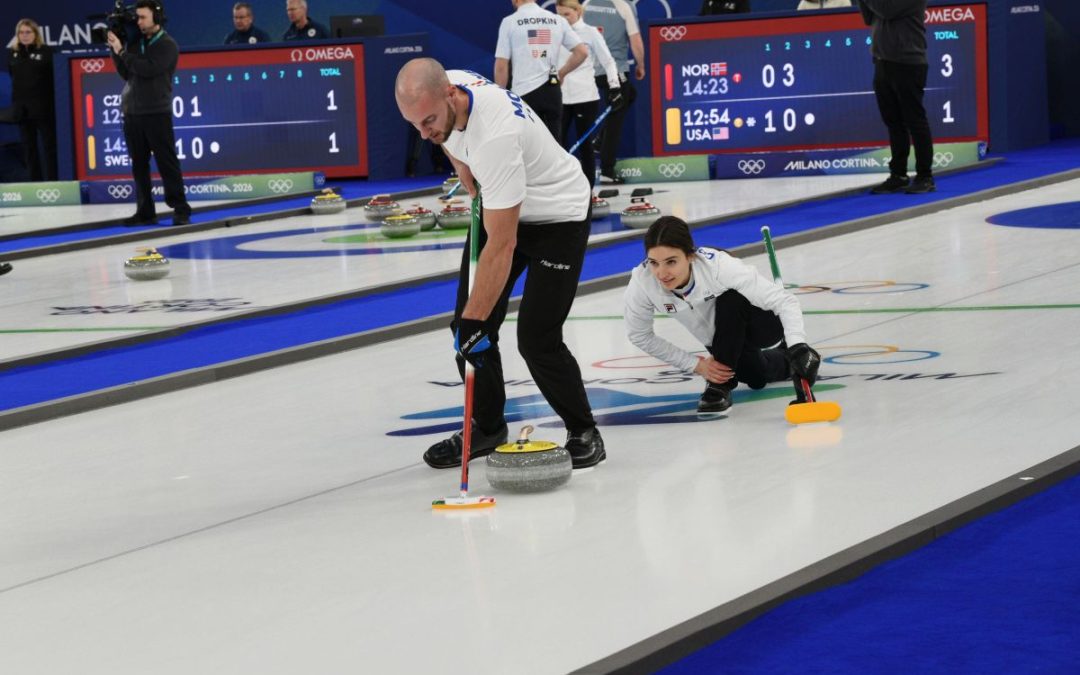 Curling, Constantini e Mosaner si riscattano con due vittorie nel doppio misto: battute Svizzera ed Estonia