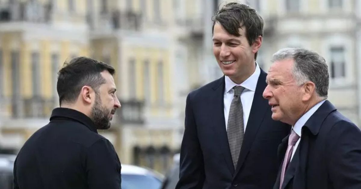 Zelensky con Witkoff e Kushner